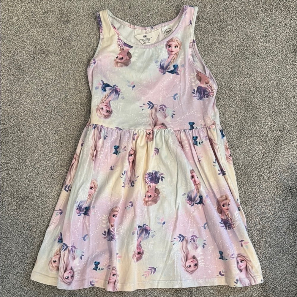 Two Frozen Themed Kids Dress - Size 6X/7 - Picture 3 of 12